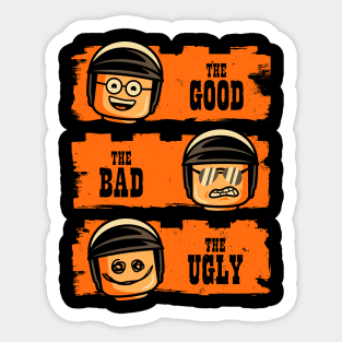 GOOD COP BAD COP UGLY COP Sticker